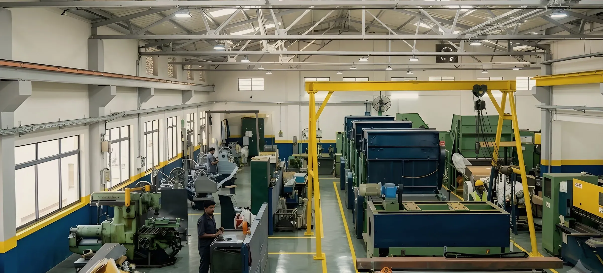 The floor of a fibre processing works